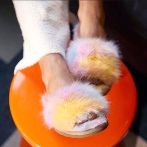Minnetonka Lolo Slide Slipper - Unicorn
